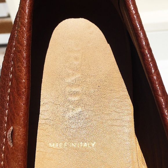PRADA Leather Driving Tan Loafers size 7 - Picture 4 of 8